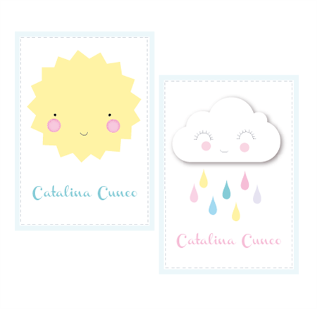 Stickers rect. gdes. Baby Sky 16u Pers